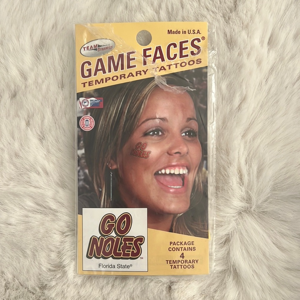 Florida State Noles tattoos game faces